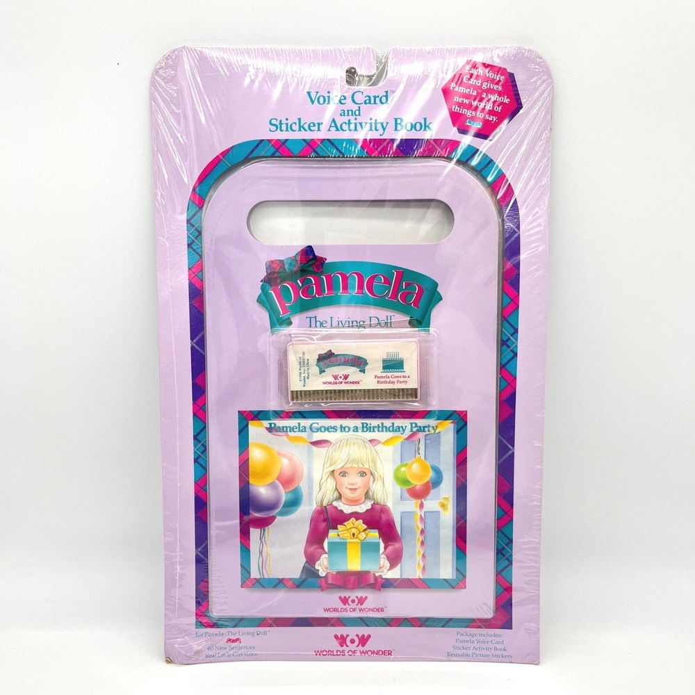 Pamela The Living Doll Voice Card Sticker Activity Book Worlds of‎ Wonder Sealed